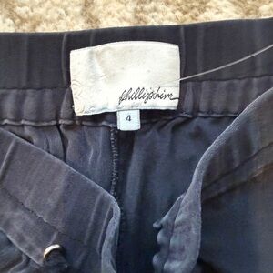3.1 Phillip Lim Black Silk Track Pants